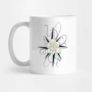 Compass Rose - Rainbow Mug